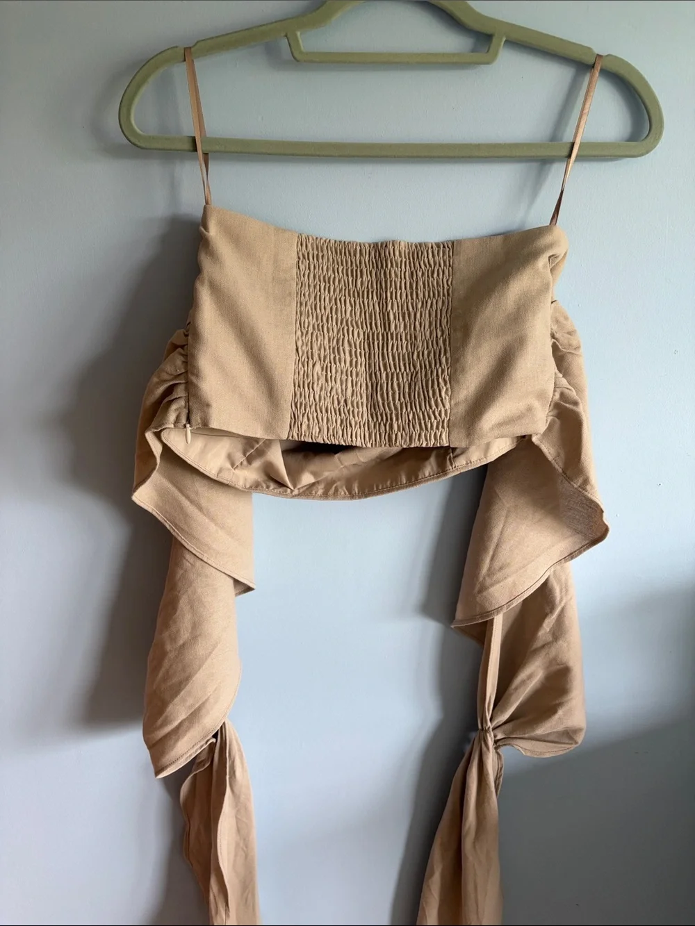 NWT Commense Linen Wrap Top - Picture 8 of 9